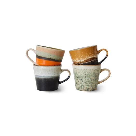 HKLiving Set de 4 tasses de café Cappucino Verve