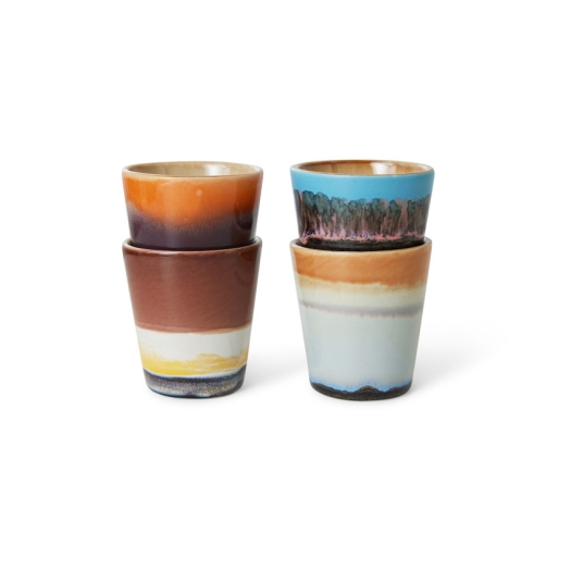 HKLiving Set de 4 tasses de café Solar Ristretto