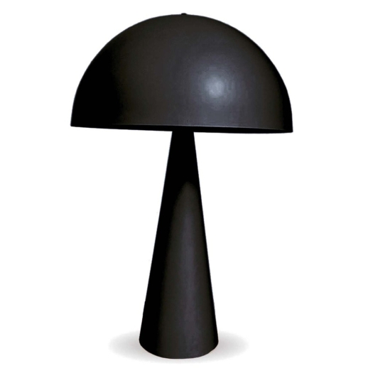 Lampe Mush à poser en métal noir