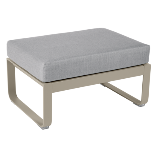 Fermob Bellevie : pouf gris flanelle