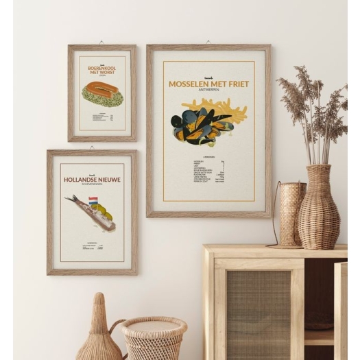 Affiche produits et plats du monde