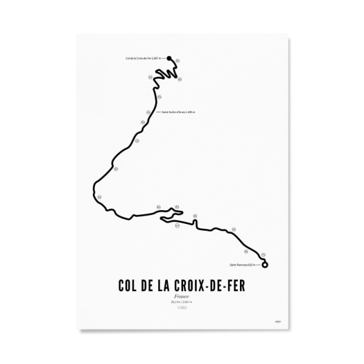 Col de la Croix de Fer 30X40CM