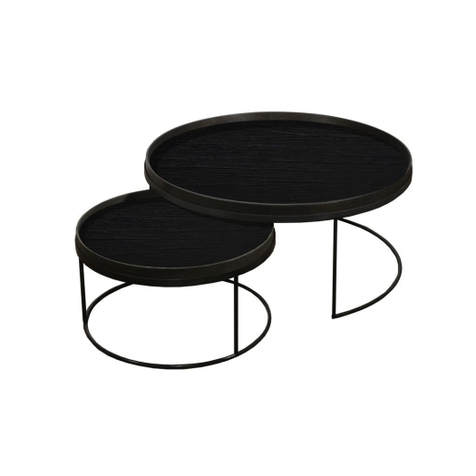 Set de tables basses  pour plateaux D93CM + D62CM