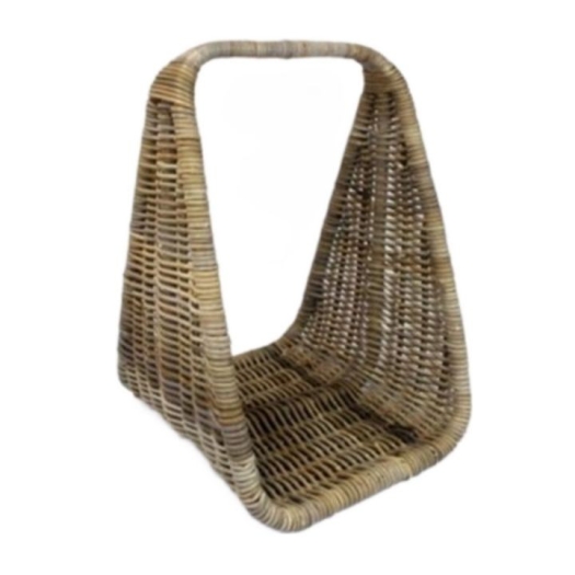 Mand van grijs rotan 50X42H60CM