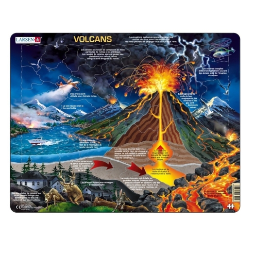 Puzzle les volcans 70PCS