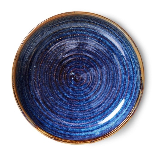 HKLiving Chef ceramics assiette/plat - rustic blue