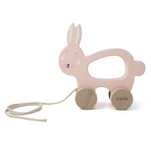 Trixie houten trekspeelgoed - mrs rabbit