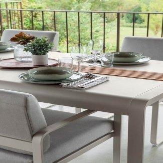 Fermob Bellevie : fauteuil repas gris flanelle