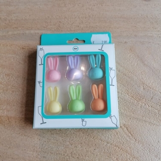 Pack de 6 petites figurines lapin