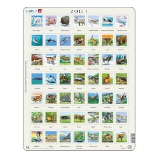 Puzzle apprendre ZOO (3 thèmes différents)