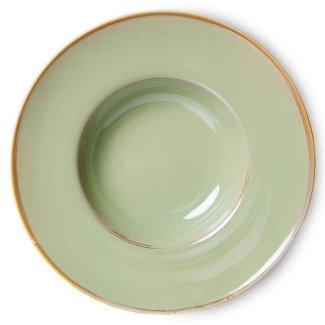 HKLiving Chef ceramics assiette creuse - moss green
